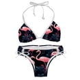 thumbnail image 1 of Flamingo Tropical Rainforest Stylish Swim Suits Bikini Set: Detachable Sponge, Adjustable Strap, Two-Pack - Ideal for Beach and Pool %{scenes, 1 of 6