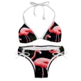 thumbnail image 1 of Flamingo Tropical Rainforest Swimsuit Women Bikinis: Detachable Sponge Adjustable Strap Bikini Set Two-Pack Beach Pool Vacation., 1 of 1