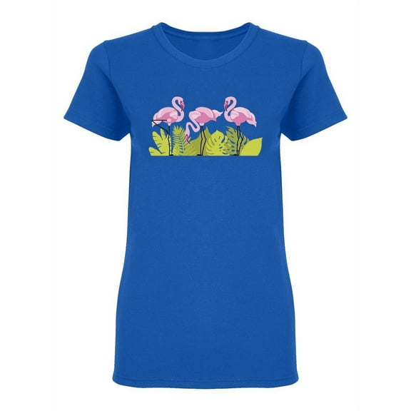 Flamingo Tropical Wildlife Shaped T-Shirt Women -Image by Shutterstock, Female x-Large