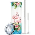 thumbnail image 1 of Flamingo Tumbler-Flamingo Gifts for Women-Pink Flamingo Cup,Flamingo Lovers, Teenage Girls, Sister,Best Friends,Gift for Her, Daughter, Mom,Happy Birthday Gifts-20 OZ Tumblers With Lids and Straws, 1 of 5