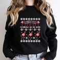 thumbnail image 1 of Flamingo Ugly Christmas Sweater Funny Holiday Bird Graphic SW10914 Unisex Sweatshirt, Up to Size 5XL, 1 of 2