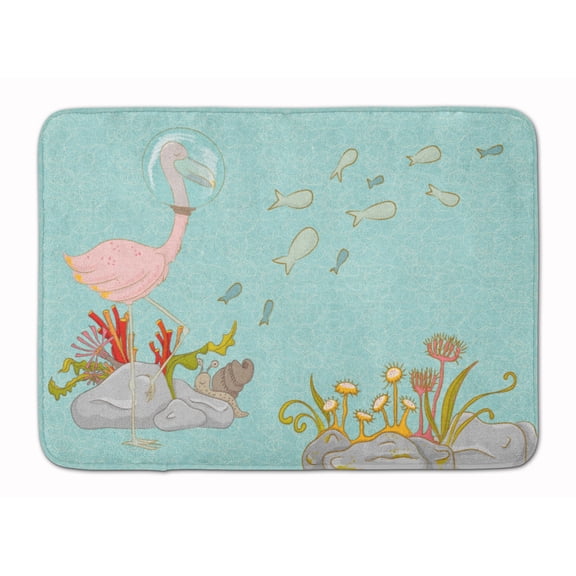 Flamingo Underwater Machine Washable Memory Foam Mat