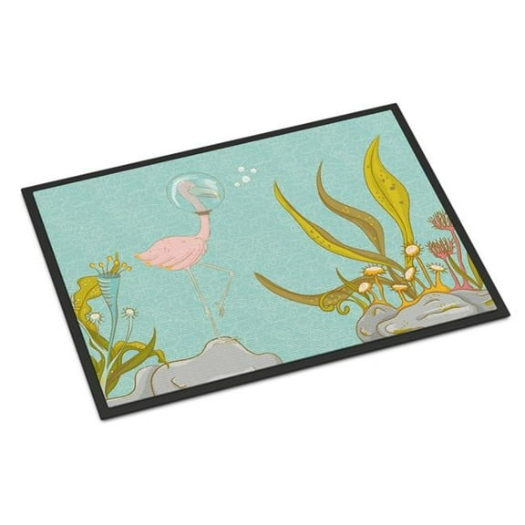 Flamingo Underwater No. 2 Indoor or Outdoor Mat - 18 x 27 in.
