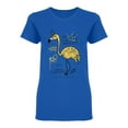 thumbnail image 1 of Flamingo Unicorn Yellow Design Shaped T-Shirt Women -Image by Shutterstock, Female x-Large, 1 of 2