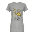 thumbnail image 1 of Flamingo Unicorn Yellow Design Shaped Tee Women's -Image by Shutterstock, 1 of 2
