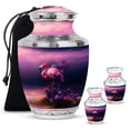 thumbnail image 1 of Flamingo Urn for Human Ashes Adult Male, Cremation Urns Large Adult, Keepsake Urns for Cremation Ashes, Memorial Urn For Ashes for Women(Size - 10inch 1Pcs, 3inch 2Pcs), 1 of 1