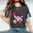 thumbnail image 1 of Flamingo Valentines Day T-Shirt, Flamingo Lover Shirt, Cute Valentine Heart Shirt, Flamingo Lovers Gift, Cute Flamingo Dabbing T-Shirt All Size S-5Xl, 1 of 5