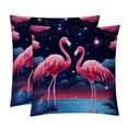 thumbnail image 1 of Flamingo Velvet Bed Pillow Set with Unique Patterns in Sizes 16x16, 18x18, and 20x20 Inches - Includes 2 Chair Pillow Covers,Bed Pillow for Any Occasion, 1 of 6