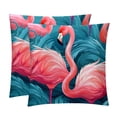 thumbnail image 1 of Flamingo Velvet Throw Pillow Covers Set of 2 | Unique Patterns in 16x16, 18x18, 20x20 Inches |for Home Decor and Gifts | Includes Pillow Inserts | Throw Pillow Inserts Included, 1 of 6