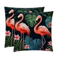 thumbnail image 1 of Flamingo Luxurious Velvet Chair Pillow Covers and Throw Pillow Inserts - Set of 2, Available in 16x16, 18x18, and 20x20 Inches, Featuring Unique Patterns for Home Decor, 1 of 6