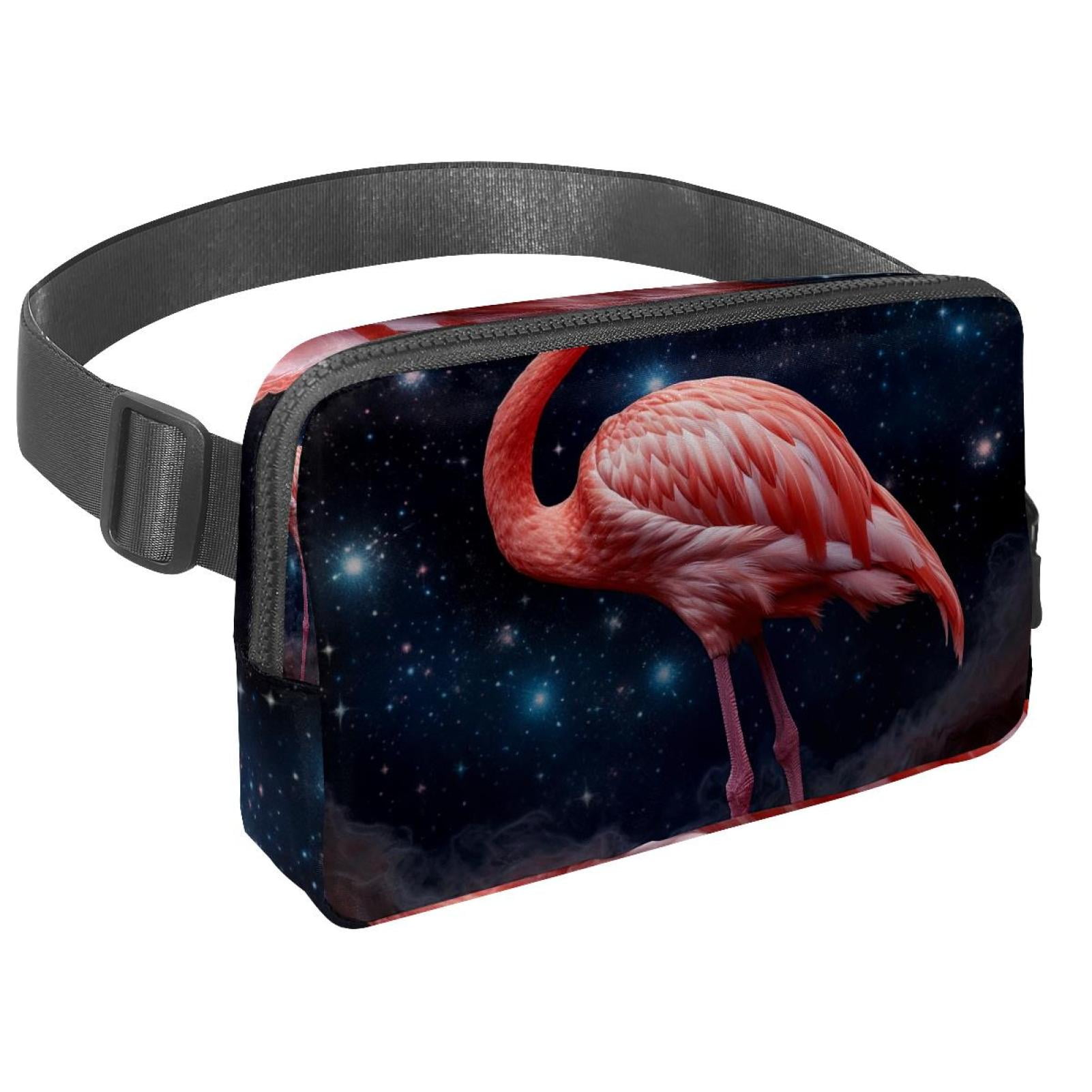 Flamingo Versatile Cross Body Bag with Extension Strap and Adjustable Waist Belt - Lightweight Unisex Money Belt for Fanny Packs