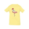 thumbnail image 1 of Flamingo With Hat And Scarf T-Shirt Infant -Image by Shutterstock,  24 Months, 1 of 4