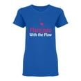 thumbnail image 1 of Flamingo With The Flow Shaped T-Shirt Women -Image by Shutterstock, Female x-Large, 1 of 2