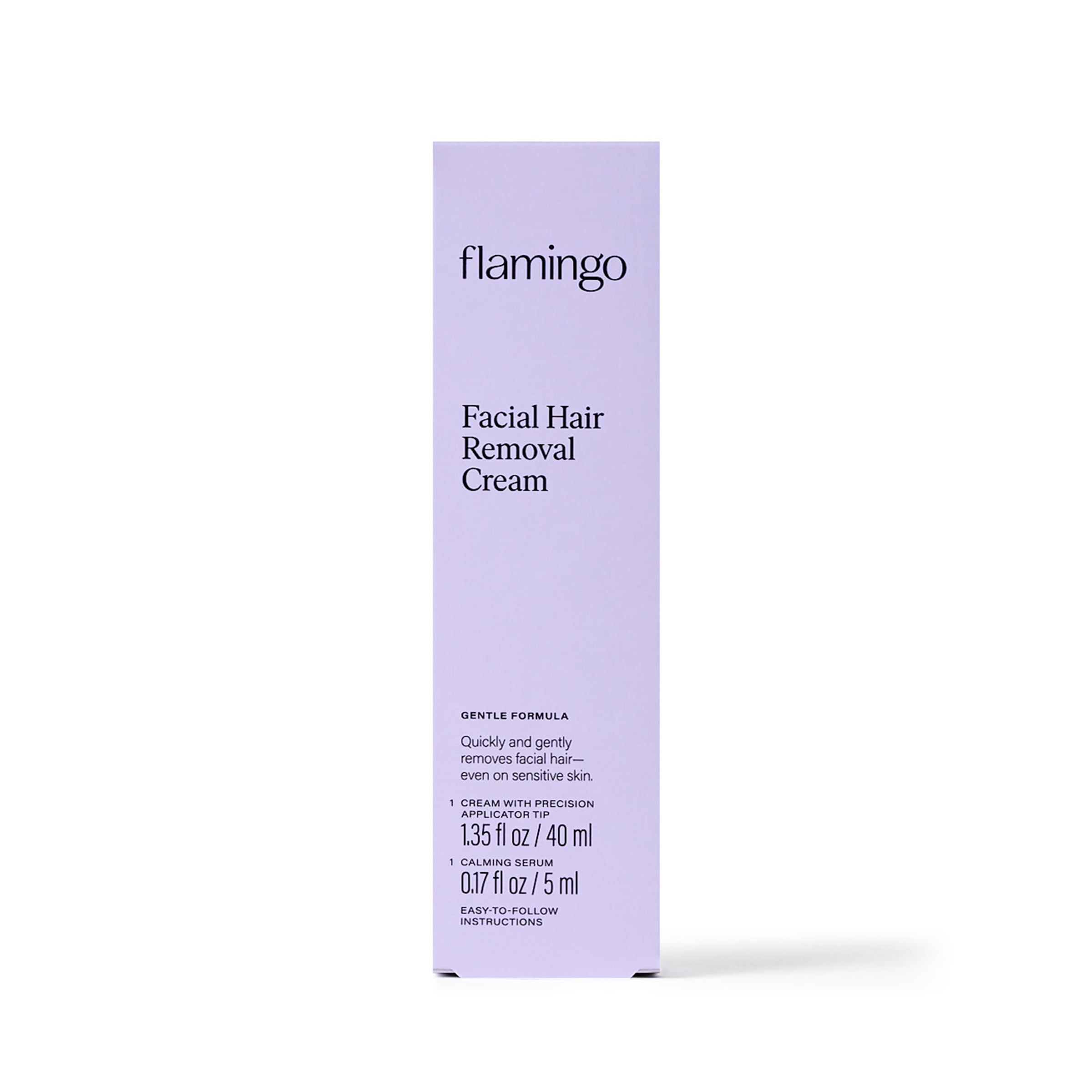 Flamingo Women's Facial Hair Removal Cream with Calming Serum, 1.35 fl oz