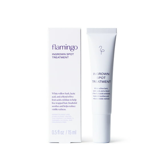 Flamingo Women's Ingrown Hair Treatment with White Willow Bark and Lactic Acid, 0.5 fl oz