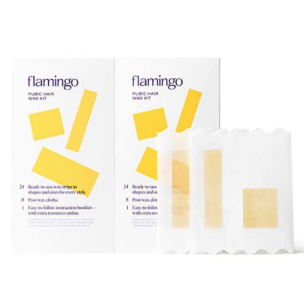 Flamingo Womenâ€™s Pubic Hair Wax Kit 48 Wax Strips