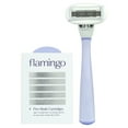 Flamingo Women's Razor Value Pack 1 Lilac Razor Handle + 5 Razor Blade