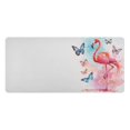 thumbnail image 1 of Flamingo and Butterfly Desk Mats Large Mouse Pad Long Keyboard Computer Rubber Base Non-Slip Mats Accessories Decor for Office Home 16.5"x35.4", 1 of 9