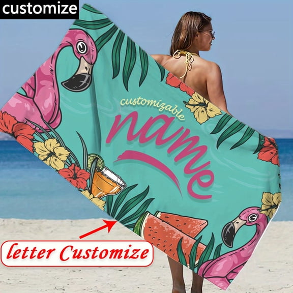 Flamingo design for beach, swimming pool or sports use