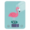 thumbnail image 1 of Flamingo in Blue Food Scale Digital Kitchen Scale Waterproof Tempered Glass Tare Function 11 lb for Baking Cooking Meal Prep, 1 of 7