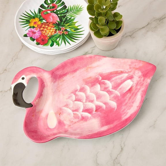 Flamingo in Paradise Tableware - 12" Serving Platter