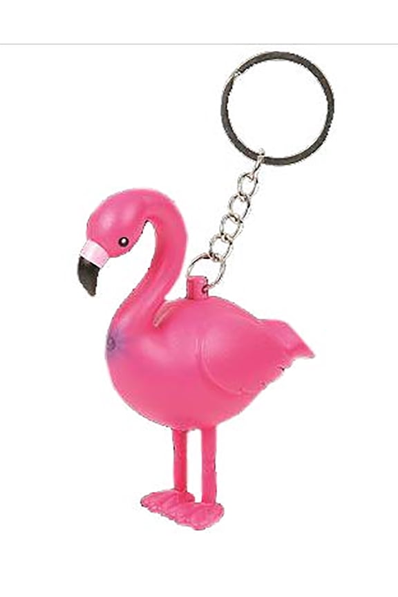 Flamingo light up keychain