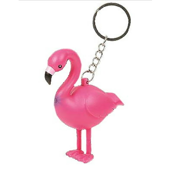 Flamingo light up keychain