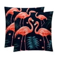 thumbnail image 1 of Flamingo with Unique Patterns Covers - Set of 2 Throw Pillows for Home Decor - Available in 16x16, 18x18, 20x20 Inches for Various Occasions, 1 of 6