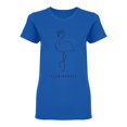 thumbnail image 1 of Flamingoals Slogan Shaped T-Shirt Women -Image by Shutterstock, Female Large, 1 of 2