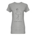 thumbnail image 1 of Flamingoals Slogan Shaped T-Shirt Women -Image by Shutterstock, Female Medium, 1 of 2