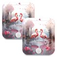 thumbnail image 1 of Flamingoes Lake Flowers Night Lights Plug into Wall LED with Auto Light Sensor Warm Light for Kids Hallway Bedroom Living Room Kitchen Bathroom Set of 2, 1 of 7