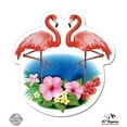 thumbnail image 1 of Flamingos - 12" Vinyl Sticker Waterproof Decal, 1 of 1
