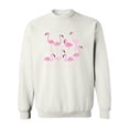 thumbnail image 1 of Flamingos Crew. Sweatshirt Women -Image by Shutterstock, Female Small, 1 of 4