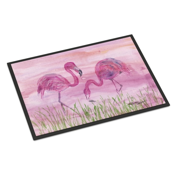 Flamingos Doormat 18x27