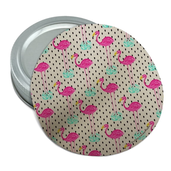 Flamingos Dots Water Round Rubber Non-Slip Jar Gripper Lid Opener