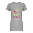 thumbnail image 1 of Flamingos Exotic Birds Shaped T-Shirt Women -Image by Shutterstock, Female Medium, 1 of 2
