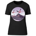 thumbnail image 1 of Flamingos Flying, Landscape T-Shirt Women -Image by Shutterstock, Female Small, 1 of 2