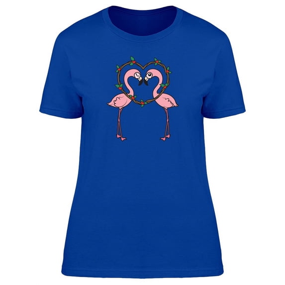 Flamingos In Love T-Shirt Women -Image by Shutterstock, Female Medium