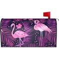 thumbnail image 1 of Flamingos Mailbox Covers Magnetic Waterproof Mail Cover Letter Post Box Wraps for Home Garden Yard Decor, 25.5x21 in, 1 of 6