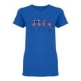 thumbnail image 1 of Flamingos Set Shaped T-Shirt Women -Image by Shutterstock, Female Large, 1 of 2