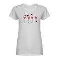 thumbnail image 1 of Flamingos Set Shaped T-Shirt Women -Image by Shutterstock, Female Small, 1 of 2