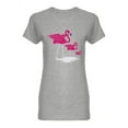 thumbnail image 1 of Flamingos Shaped T-Shirt Women -Image by Shutterstock, Female Large, 1 of 2