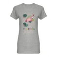 thumbnail image 1 of Flamingos Tropical Paradise Shaped T-Shirt Women -Image by Shutterstock, Female Small, 1 of 2