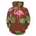 thumbnail image 1 of Flamingos Tropical Pattern 3d Sweatshirts Hoodie Fashion Casual Personality Men's Women Street Hoodie Pullovers Long Sleeve Comfortable Top, 1 of 6