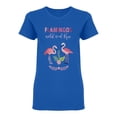 thumbnail image 1 of Flamingos Wild And Free Shaped T-Shirt Women -Image by Shutterstock, Female Small, 1 of 2