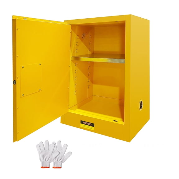 Industrial Chemical Safety Cabinet, Heavy Duty Steel Storage Cabinet with Lock, Fireproof Explosion-Proof Organizer for Garage, Workshop, Lab and Industrial Use
