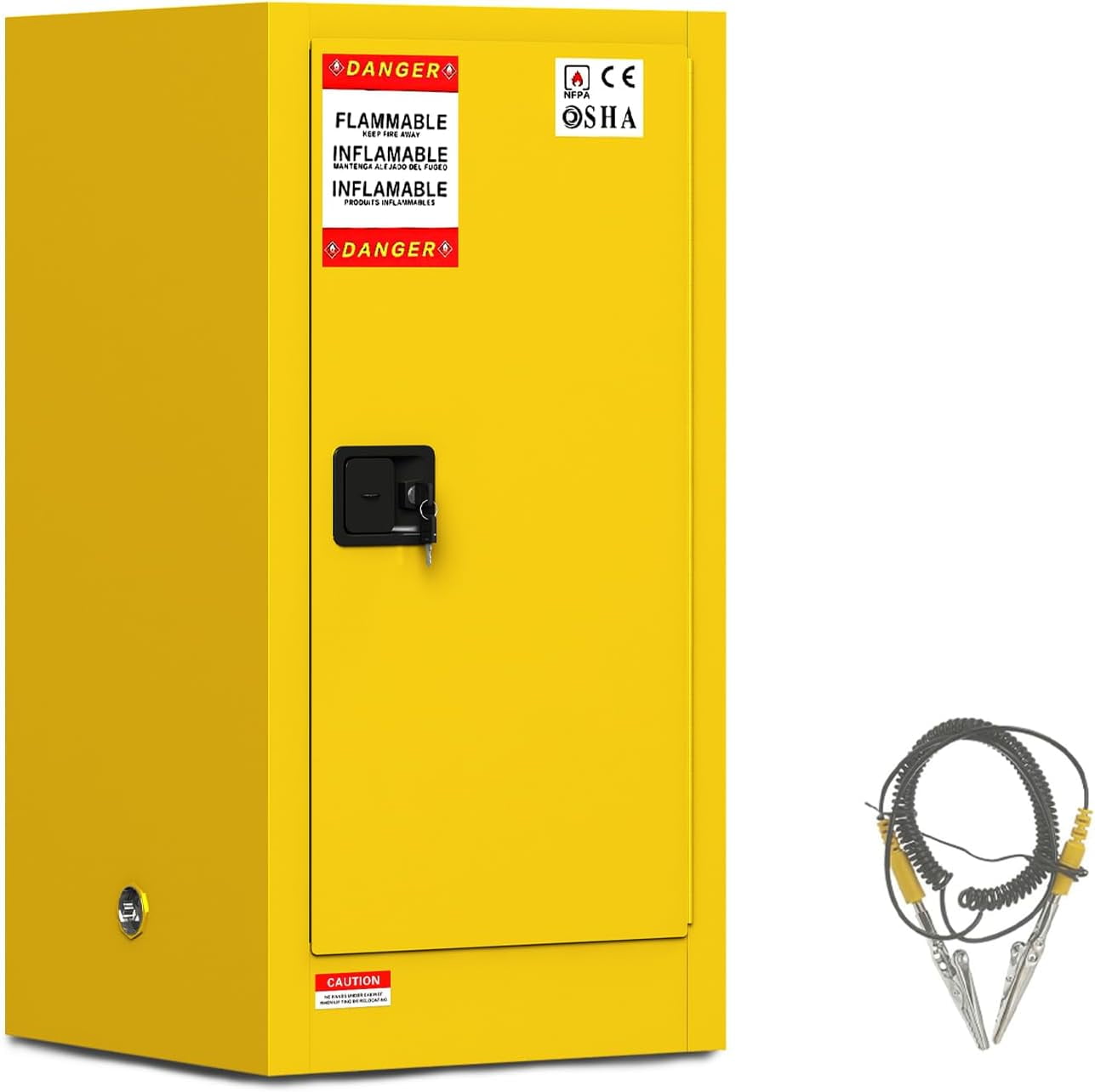 Global Industrial Flammable Cabinet, Manual Close Single