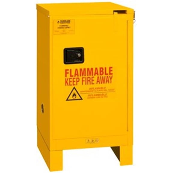 Flammable Storage Cabinets with Legs - Yellow - 16 gal