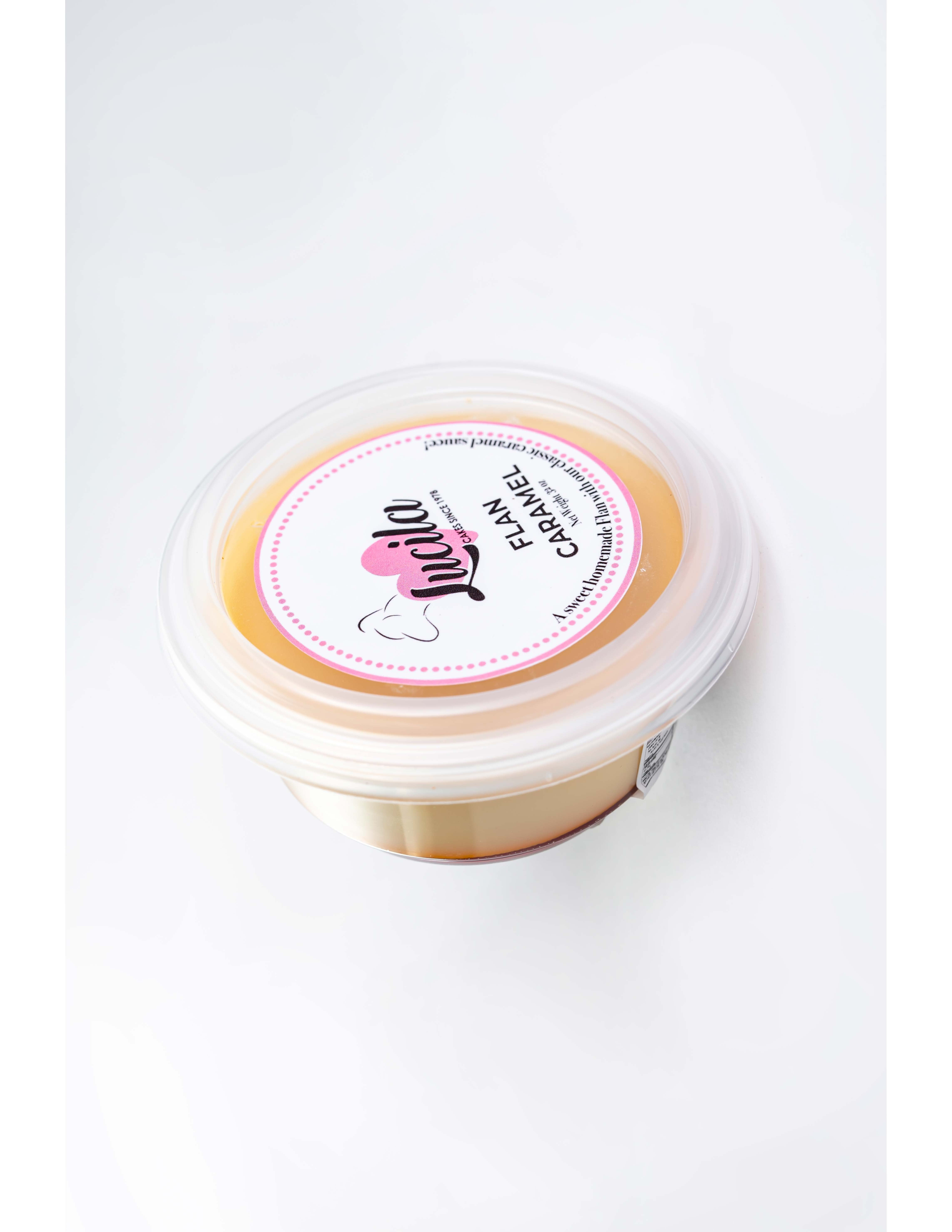Caramel Flan Dessert, Individual Size, 4oz – Traditional Custard with Caramel Sauce.  Lucila brand.