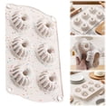 thumbnail image 1 of Flan Mold, 1PC Silicone Mini Fluted Tube Cake Pans with Metal Reinforced Frame, 6-Cavity Mini Flan Molds, Non-stick Cupcakes Pans for Baking, Donuts, Muffins, Cornbread, Brownies, Jellies, 1 of 10